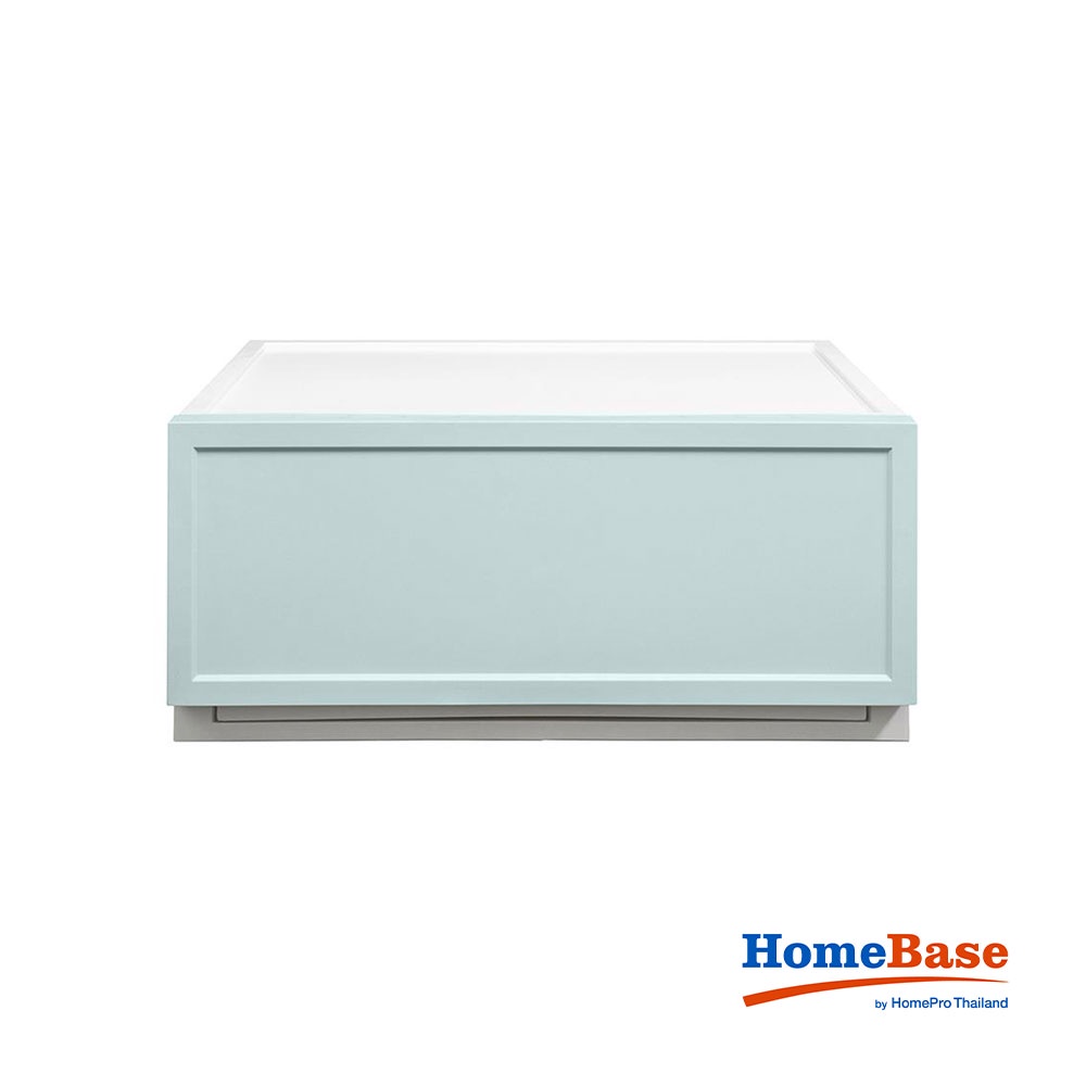 HomeBase STACKO Hộp nhựa đa năng ECO dạng ngăn kéo có thể xếp chồng Thái Lan W54xH24xD39.5 màu xanh lá pastel