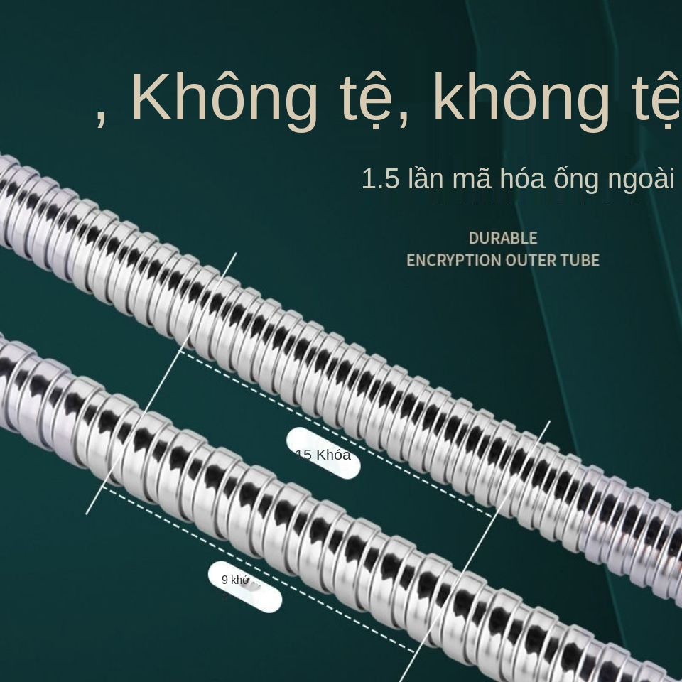 vòi sen vòi sen vòi inox phụ kiện máy nước nóng phòng tắm mở rộng vòi sen vòi phun mưa đa năng ống chống cháy nổ