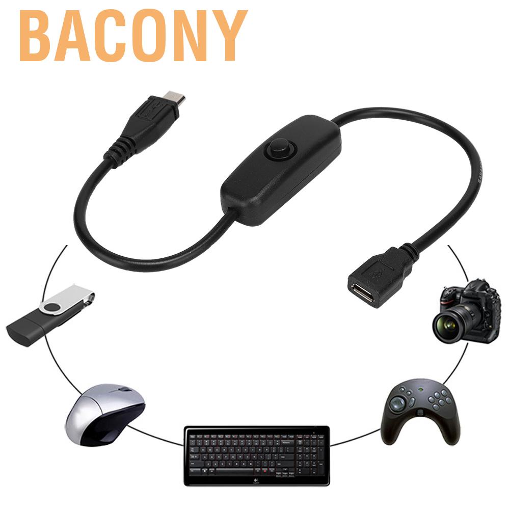 Dây Cáp Nối Dài Cổng Micro Usb Cái Với Nút Bấm 501 Cho Raspberry Pi | BigBuy360 - bigbuy360.vn