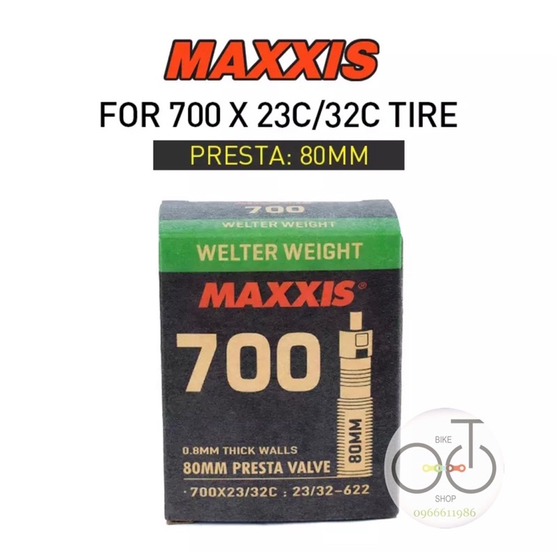 Ruột xe đạp - Săm MAXXIS Welter Weight dùng cho MTB/Tuoring/Road chính hãng