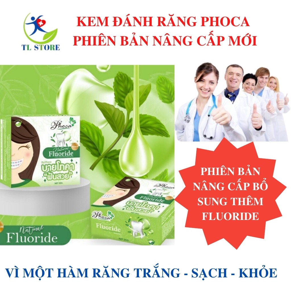 Kem đánh răng thảo dược Phoca phiên bản mới - cam kết chuẩn hàng Thái Lan