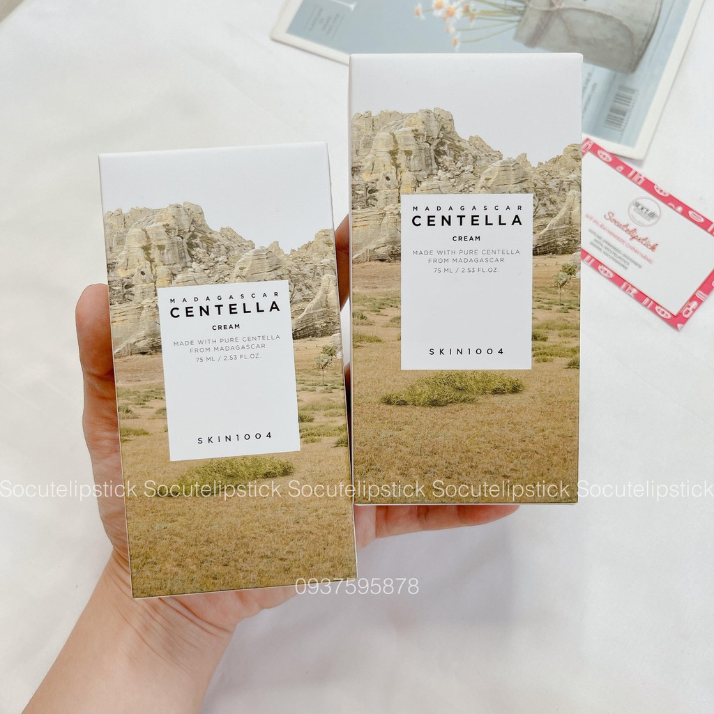 Kem Dưỡng Làm Dịu, Phục Hồi Da Chiết Xuất Rau Má Skin1004 Madagascar Centella Cream 75ml