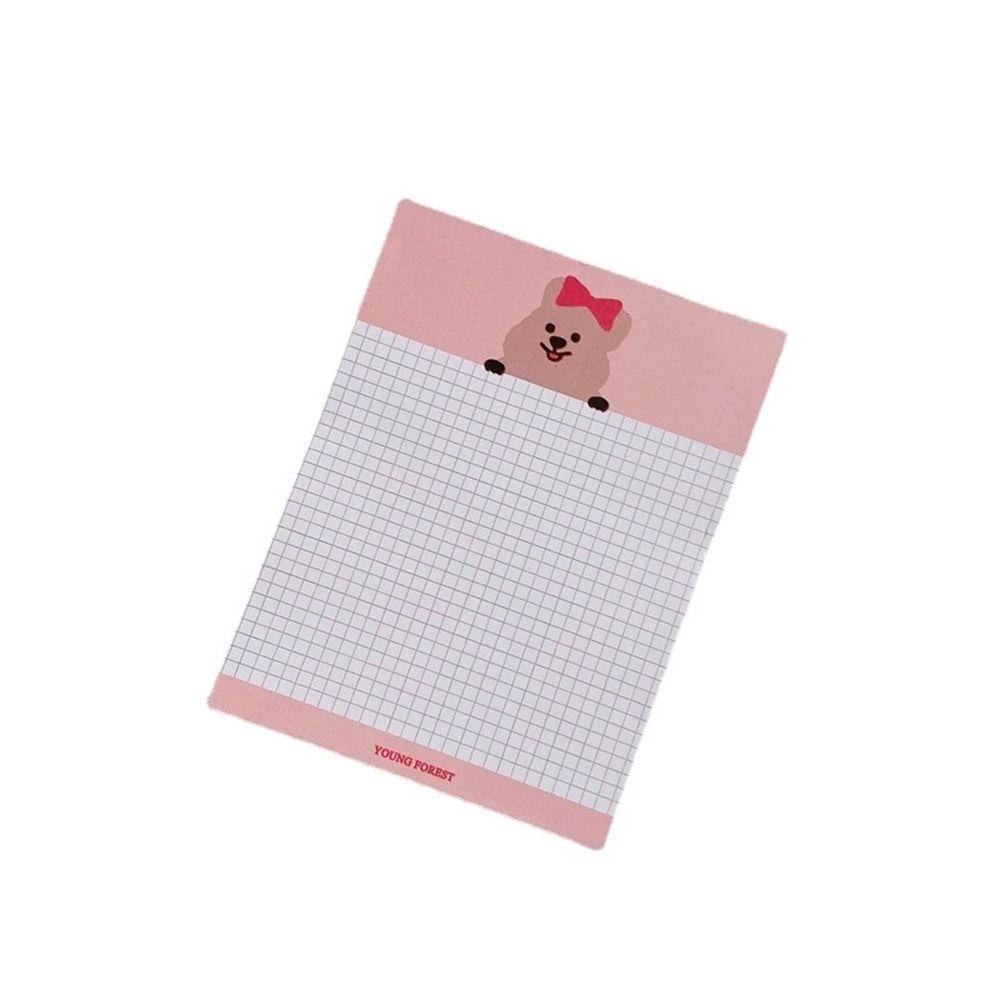 Bộ 50 Tờ Giấy Ghi Chú Họa Tiết Gấu Hoạt Hình Dễ Thương Không Dính Tiện Dụng Note