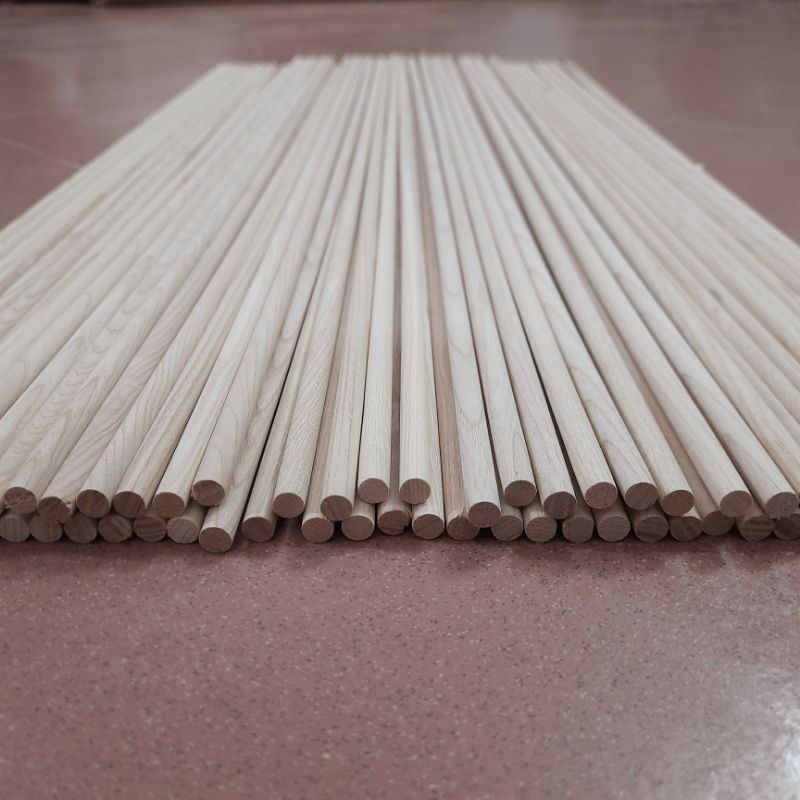 Thanh Gỗ Tròn Phi 8mm Gỗ Tần Bì ( nhỏ hơn ngón út