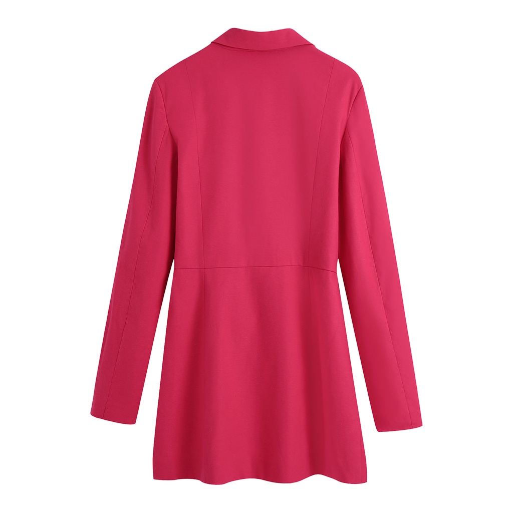 Zara Morocco full tag - Đầm Zara hồng khoét eo thời trang DT9KBG85N10