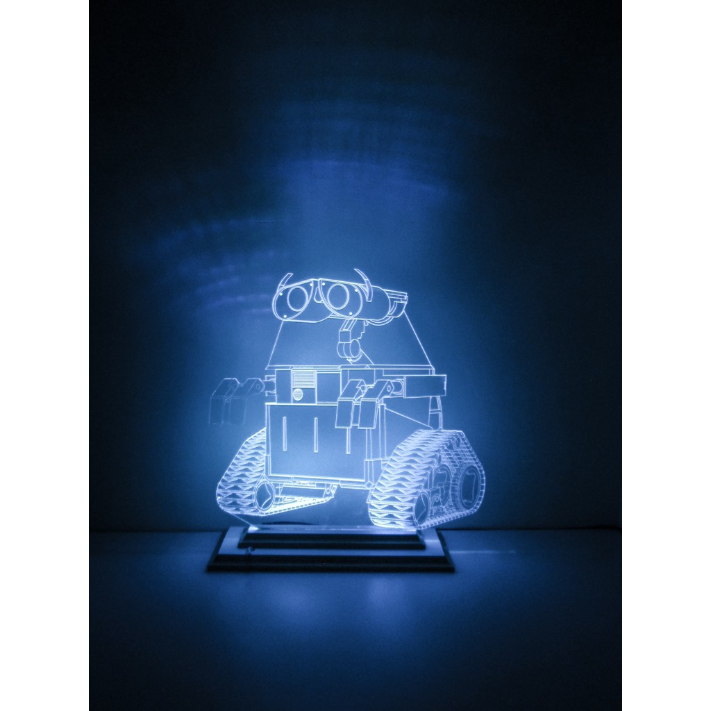 Mô Hình Đèn Led 3D Robot Wall E 2