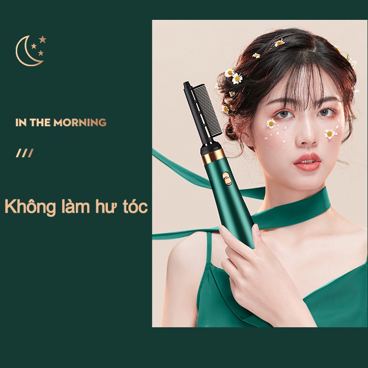 Máy sấy tóc tạo kiểu  đa năng 4 trong 1,TẶNG kèm 3 đầu lược duỗi thẳng uốn xoăn sấy tạo kiểu tóc 2 chiều