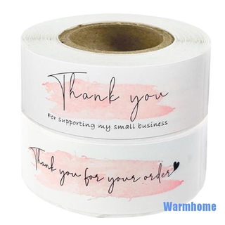 Set 120 miếng dán chữ Thank You màu hồng dùng trang trí