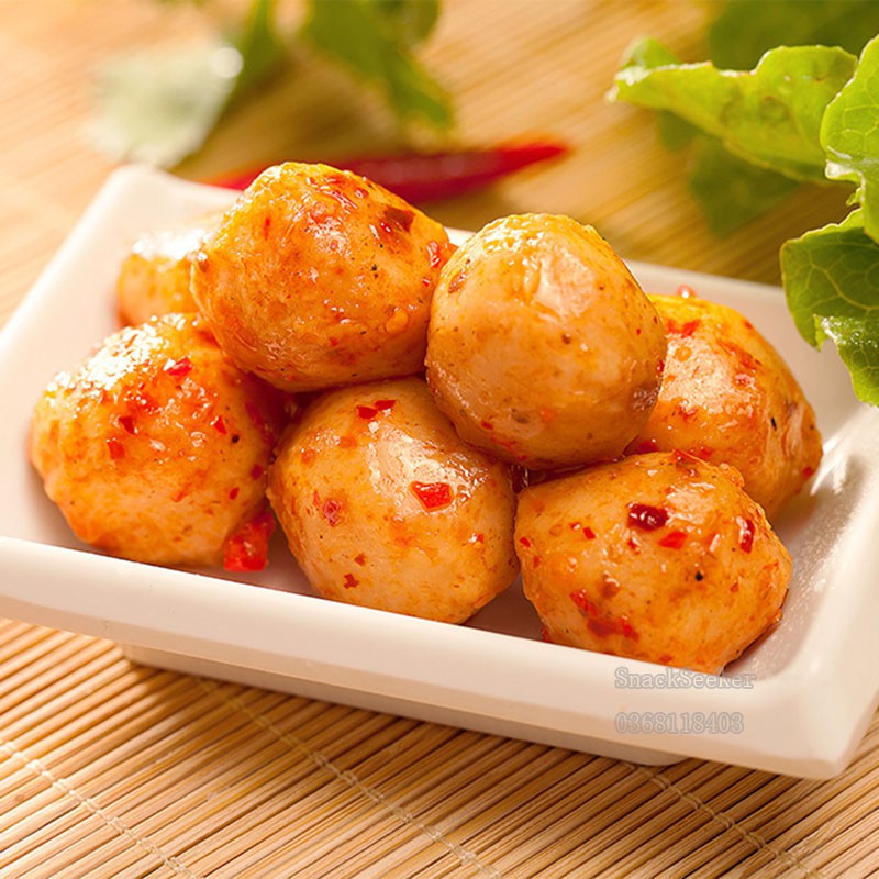 Chả Cá Viên Tẩm Vị Cay Siêu ngon- Chả cá đặc sản Hồ Nam- Đồ ăn vặt Trung Quốc- SNACKSEEKER | BigBuy360 - bigbuy360.vn