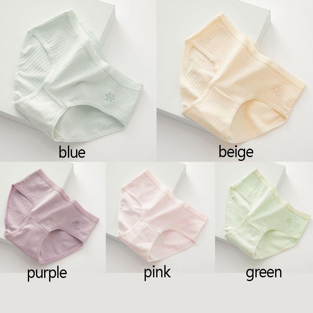 Quần Lót Cotton Lưng Vừa Không Đường May Thoáng Khí