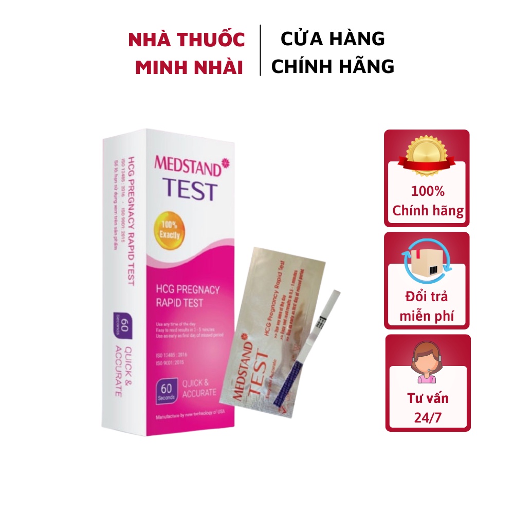 Que thử thai Medstand Test, giúp phát hiện có thai sớm sau giao hợp từ 6 đến 9 ngày