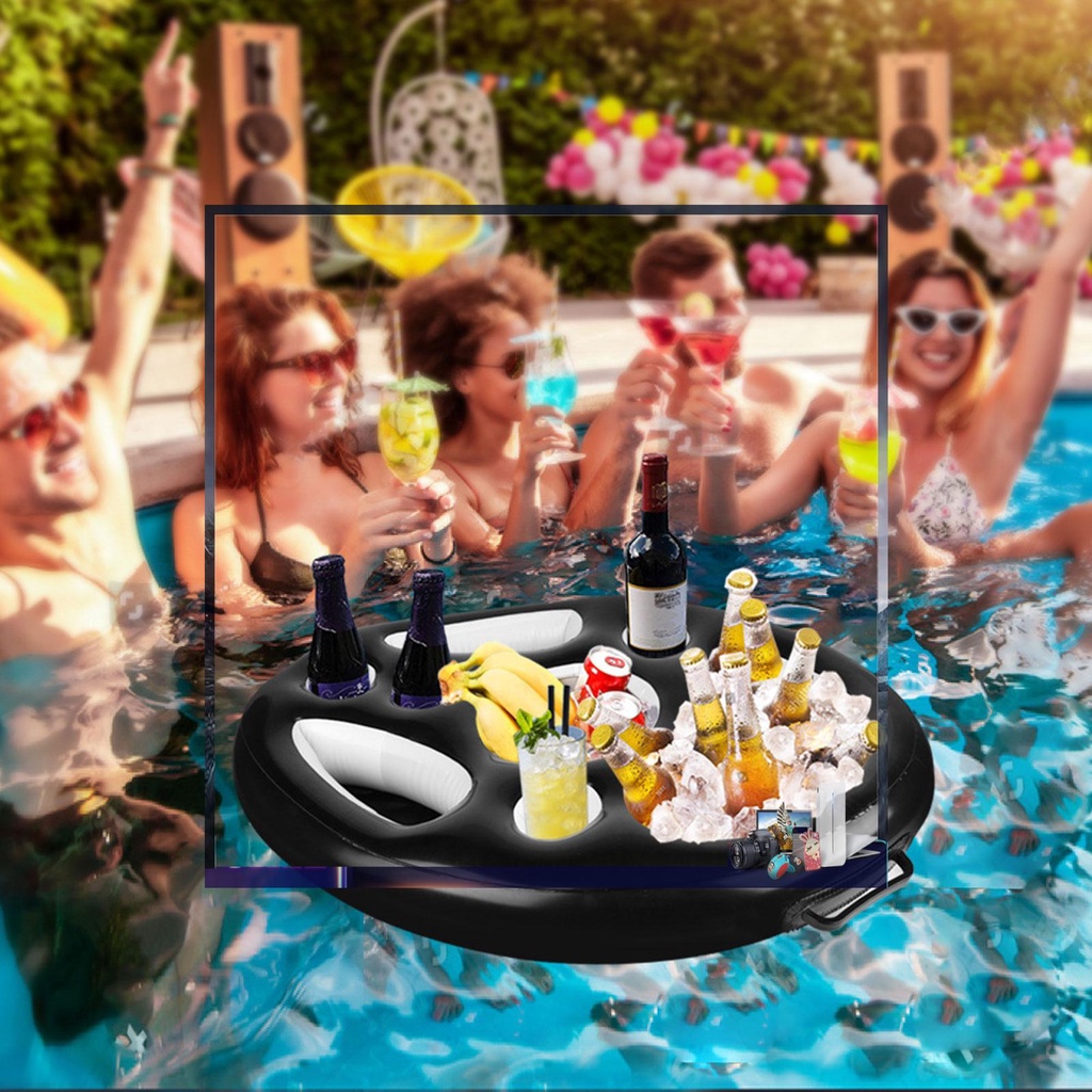 Khay Đựng Đồ Uống Nổi Trên Mặt Nước Cho Bữa Tiệc Hồ Bơi