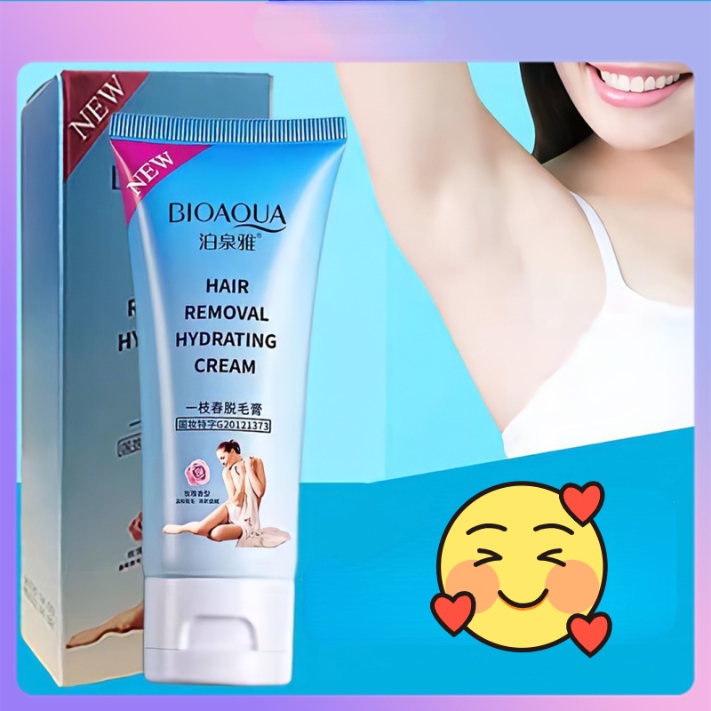 Kem Tẩy Lông Vùng Dưới Cánh Tay Và Chân Dưỡng Ẩm Dịu Nhẹ 60g