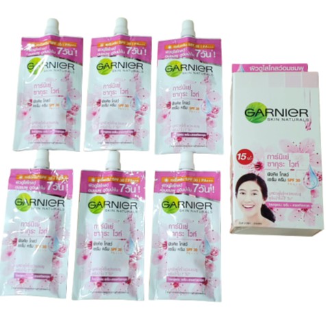 💙Hộp Kem💙cải tiến Hồng dưỡng trắng và chống nắng của Thái Garnier 30+++