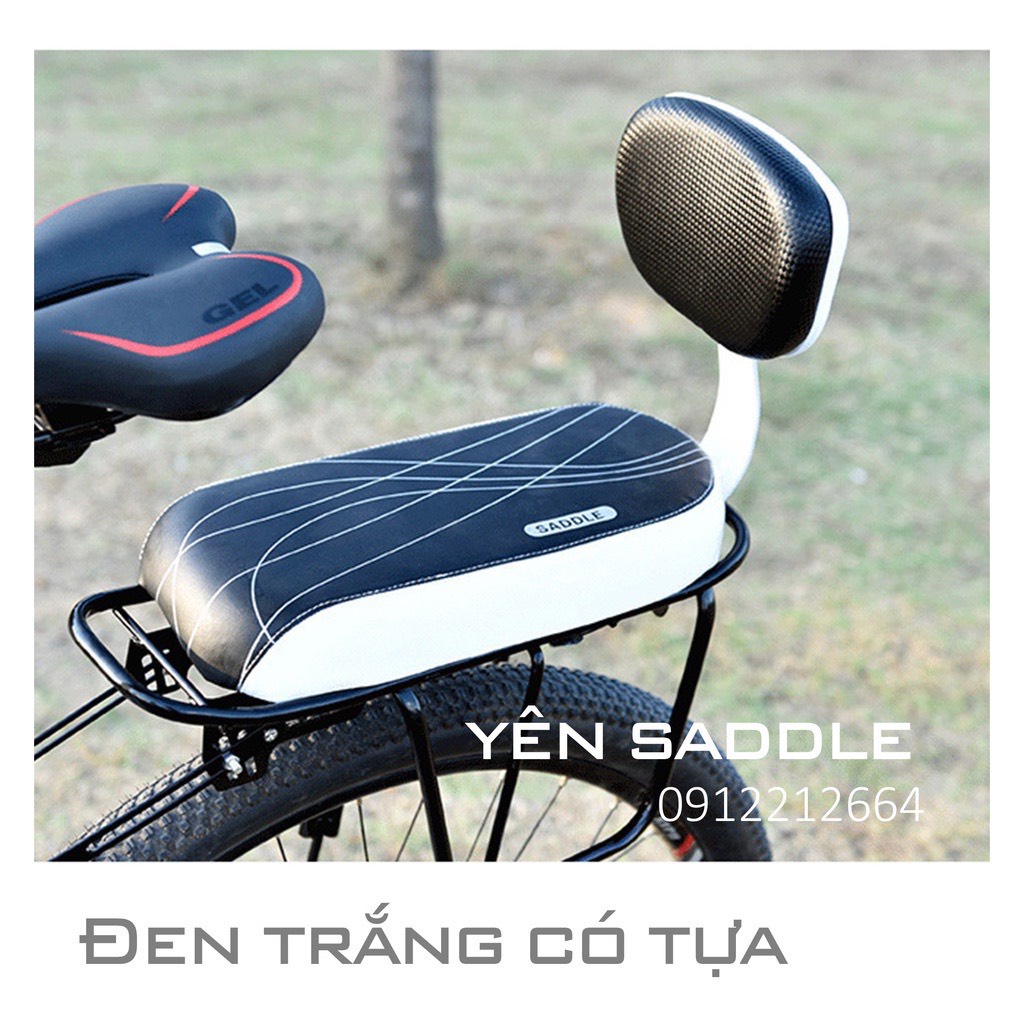 Đệm yên sau xe đạp có tựa lưng - Nệm yên xe đạp - a hìu