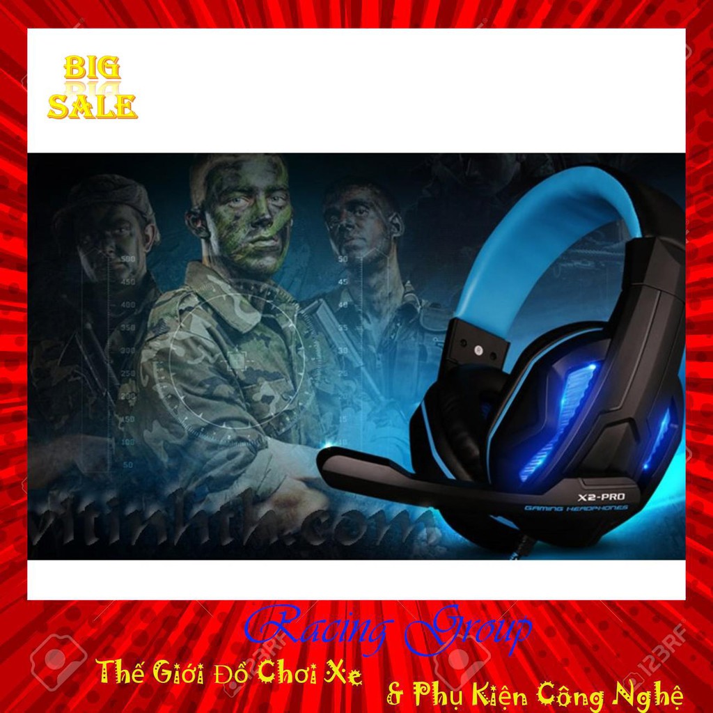 [RẺ VÔ ĐỊCH] Tai nghe chuyên Gaming đèn led OVANN X2 Pro micro rời / 2 jack 3.5mm - THComputer Q11