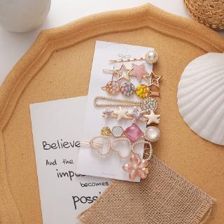 Set 8 Kẹp Tóc Phong Cách Hàn Quốc Thời Trang Cho Nữ