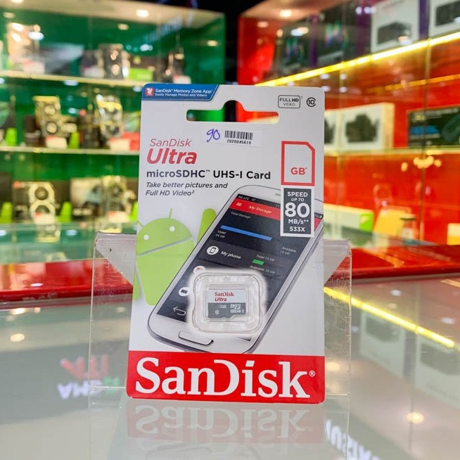 Thẻ nhớ micro SDXC Sandisk 128GB upto 100MB/s 533X Ultra UHS-I - chính hãng bảo hành 5 năm