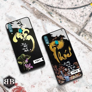 Ốp lưng kính cường lực Samsung Galaxy A20s hình chữ thư pháp