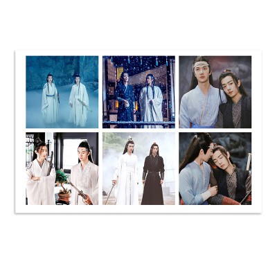 Hộp 30 tấm ảnh thẻ LOMO trang trí Tiêu  Chiến Vương Nhất Bác  phim Trần Tình Lệnh cực đẹp