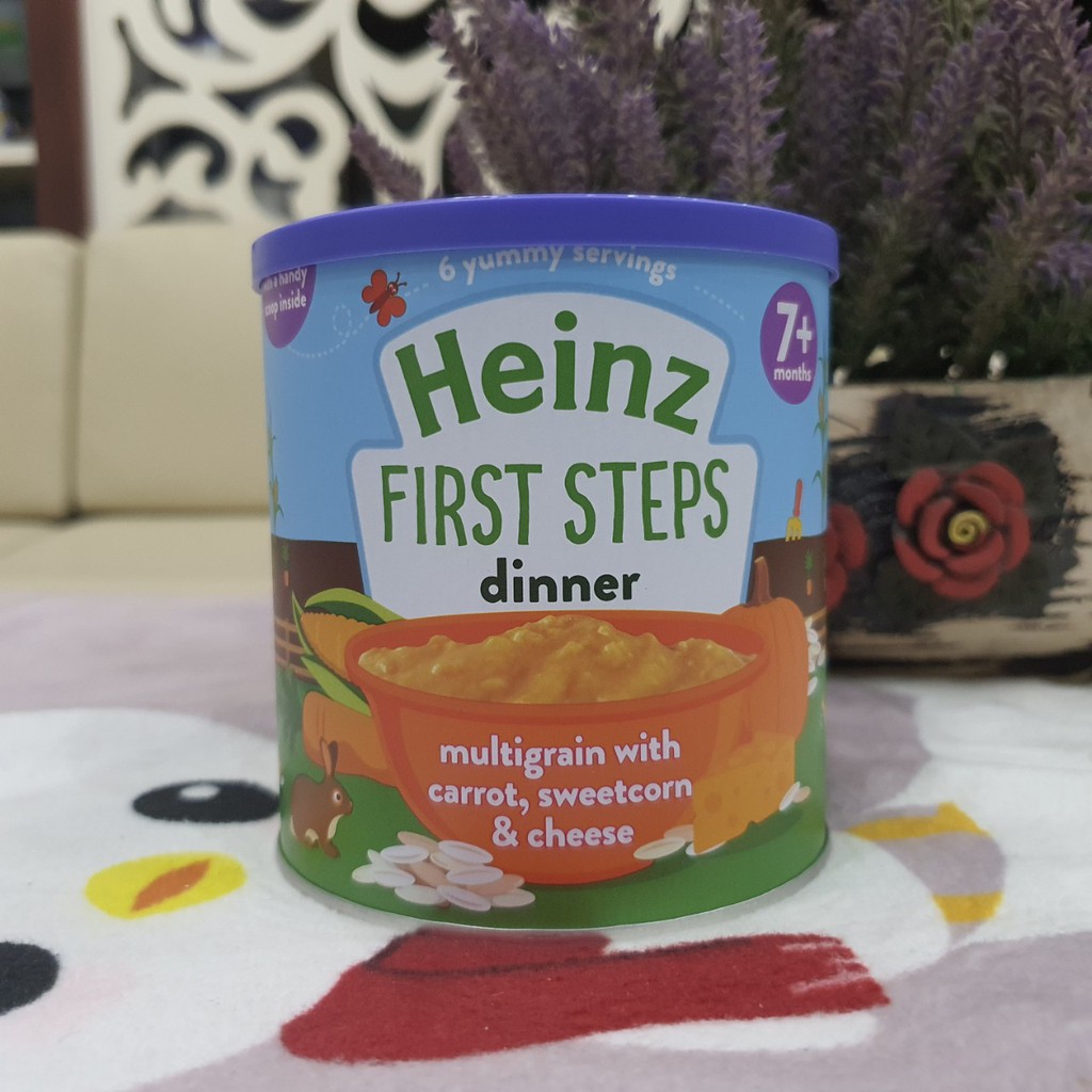 Bột ăn dặm khởi đầu yến mạch và trái cây, hộp 240 grams Heinz, Anh cho bé từ 6 tháng tuổi