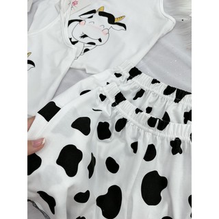 Bộ ngủ 2 dây bò sữa siêu hot