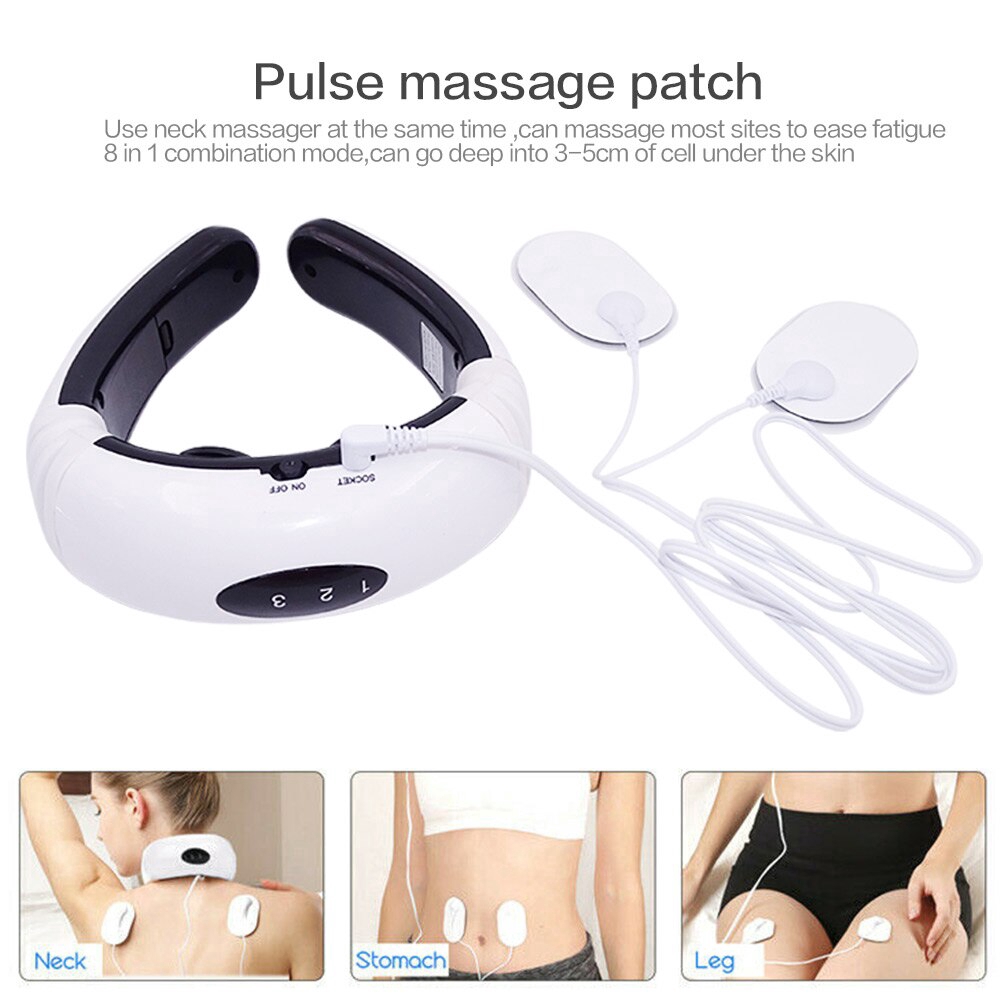 Electric Neck Massager Tens Acupuncture Body Massage Muscle Digital Therapy Machine For health Care