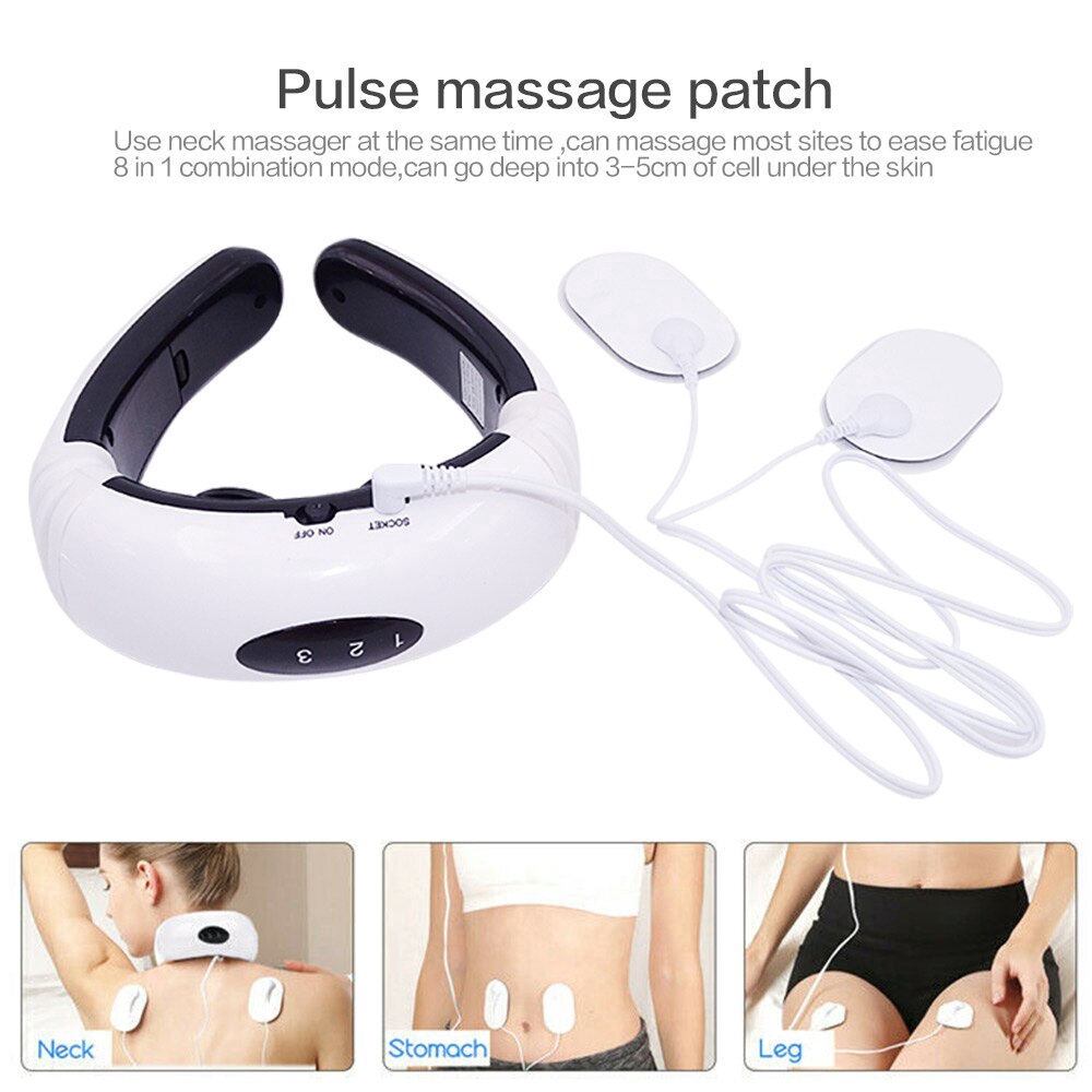 Máy mát xa cổ / cơ thể kỹ thuật số có mười điểm châm cứu cơ bắp chăm sóc sức khỏe