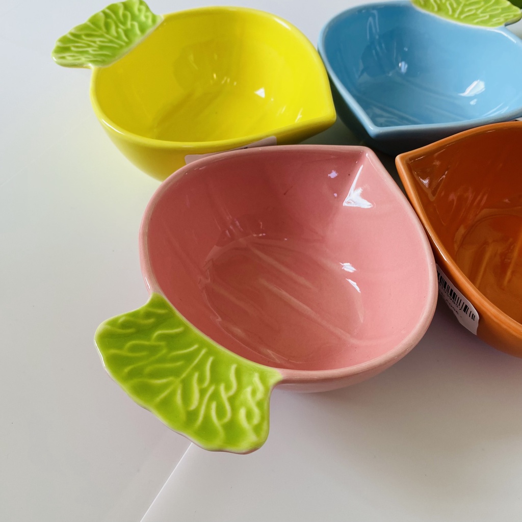 Bát gốm sứ ăn dặm, bát đĩa ăn dặm cho bé Củ Cải