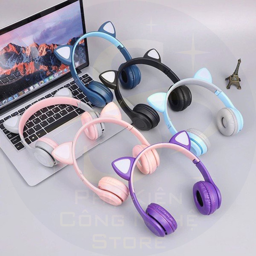 Tai Nghe Chụp Tai XS Store P47M - Headphone Có Mic, Đèn Led Đủ Màu, Pin Khủng