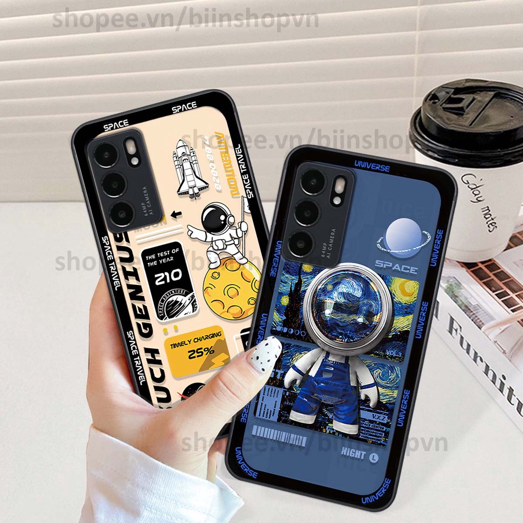 Ốp Oppo Reno6 / Reno6 Z 5G / Reno 6 phi hành gia vũ trụ space.x siêu đẹp, thời trang