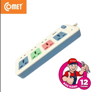 Ổ cắm điện nối dài comet ces4433 dây dài 3m, 7 lỗ cắm