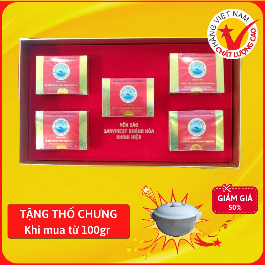 Yến sào Sanvinest ⚡ HÀNG CAO CẤP ⚡ yến sào Khánh Hoà thơm ngon kích thích tiêu hóa giúp ăn uống ngon miệng - hộp 3g, 5g