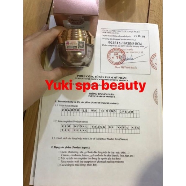 Kem tái tạo chamomile hồng sâm