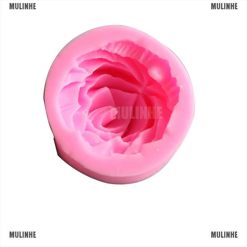 Khuôn Silicone Tạo Hình Hoa Hồng 3D Trang Trí Bánh