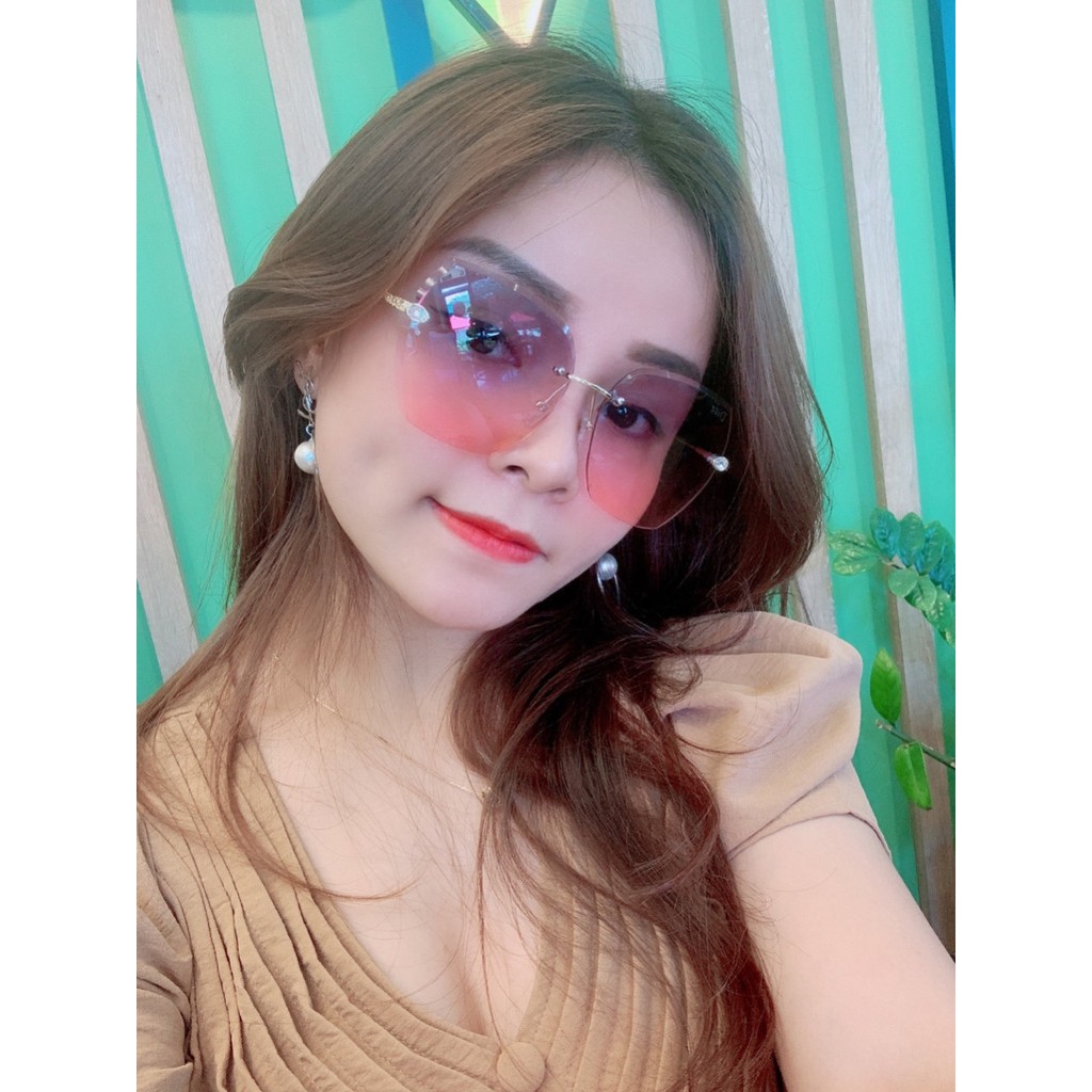 Mắt kính thời trang cao cấp gọng kim loại cho nữ A245 UV 💎 FREESHIP 💎 chống tia UV400 | BigBuy360 - bigbuy360.vn