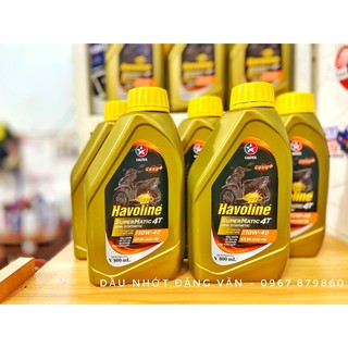 Combo 5 chai Nhớt xe tay Ga Havoline 0.8L Supermatic 10W40