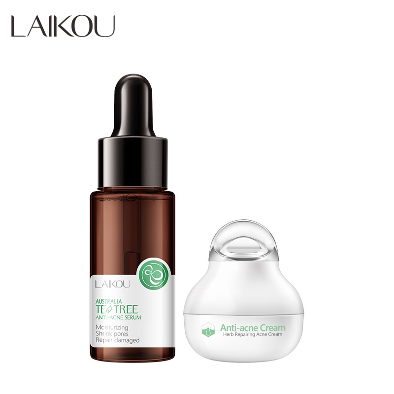 Bộ 2 món mỹ phẩm hỗ trợ cải thiện tình trạng mụn kiểm soát dầu phục hồi da LAIKOU