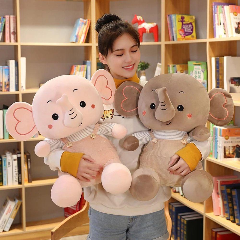 REBUY1 Voi Nhồi Bông Mềm Mại Trang Trí Phòng Bé