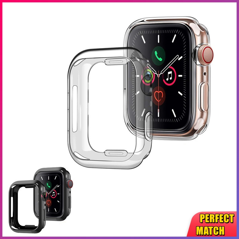 Ốp Bảo Vệ TPU Mềm Siêu Mỏng Cho Apple Watch series 7 / 2 / 3 / 4 / 5 / SE 38mm 42mm 40mm 44mm