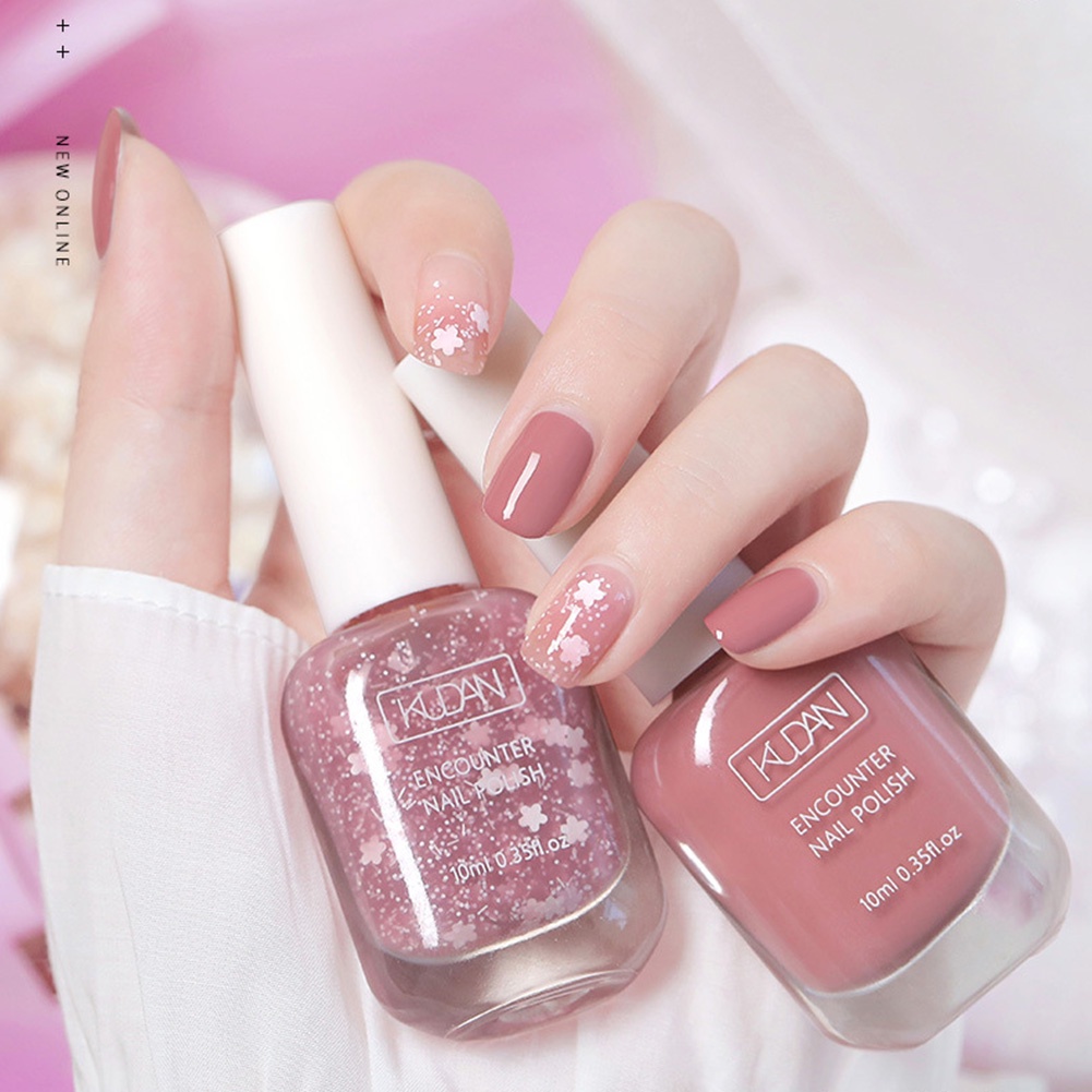 Sơn móng tay gốc nước ANNIES KUDAN 10ml không dùng đèn dễ sơn lâu trôi không mùi có thể lột ra được cho học sinh