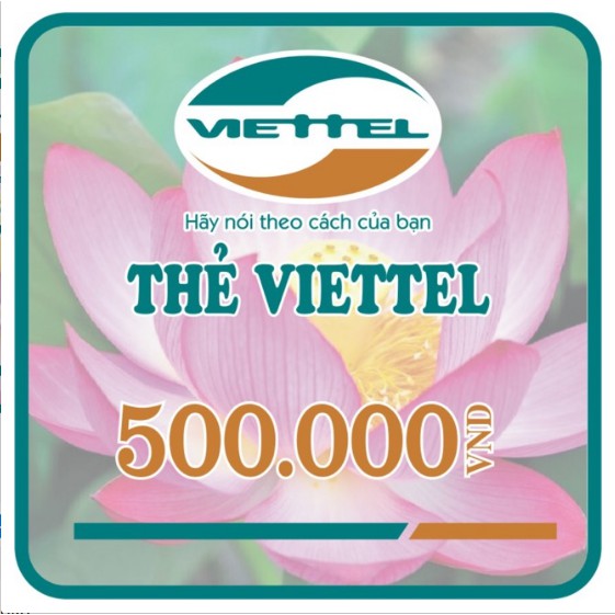 Thẻ nạp điện thoại Viettel 500K