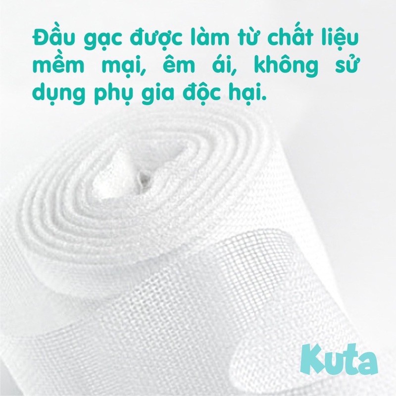 Gạc Rơ Lưỡi Cho Bé-Rơ Lưỡi 30 Que, Dệt Sợi Cotton 100%, Mềm Mại, Kháng Khuẩn,Kháng Nấm Chống Viêm Nướu