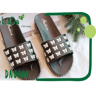 Dép Đúc Quai Ngang Họa Tiết Bướm Nhỏ Siêu Xinh [DN0004]