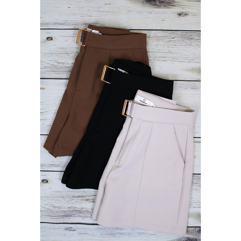 Quần short đùi nữ Mua9shop cạp lưng cao vải đẹp may tỉ mỉ