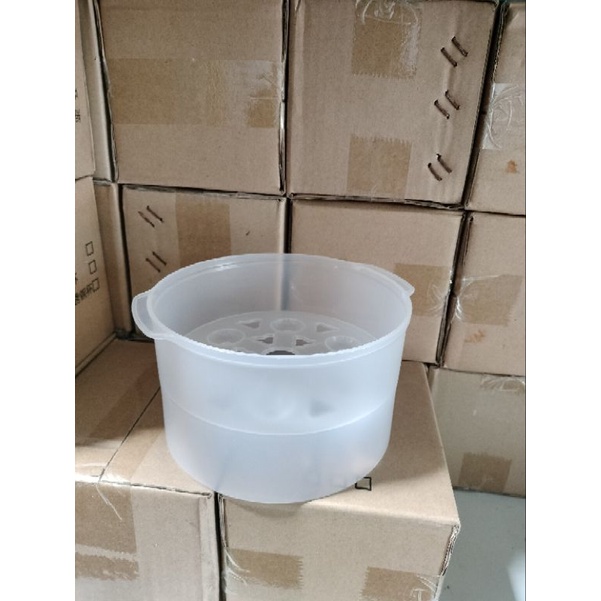 Nắp nhựa,xửng hấp nồi nấu cháo chậm bear 0,8l