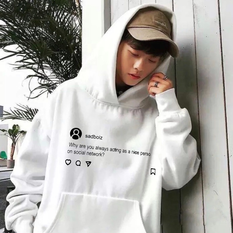 Hoodie Nỉ Nam Sadboiz Why Are You Form Rộng Nhiều Màu