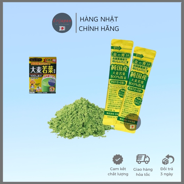 Date 2024 - 1 Gói lẻ - Trà lúa mạch non Golden Nhật Bản