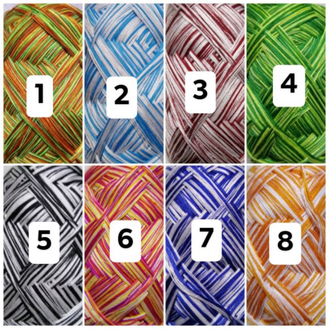 Sợi cotton Nhật màu loang
