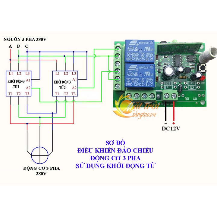 Bộ điều khiển đảo chiều động cơ có hành trình